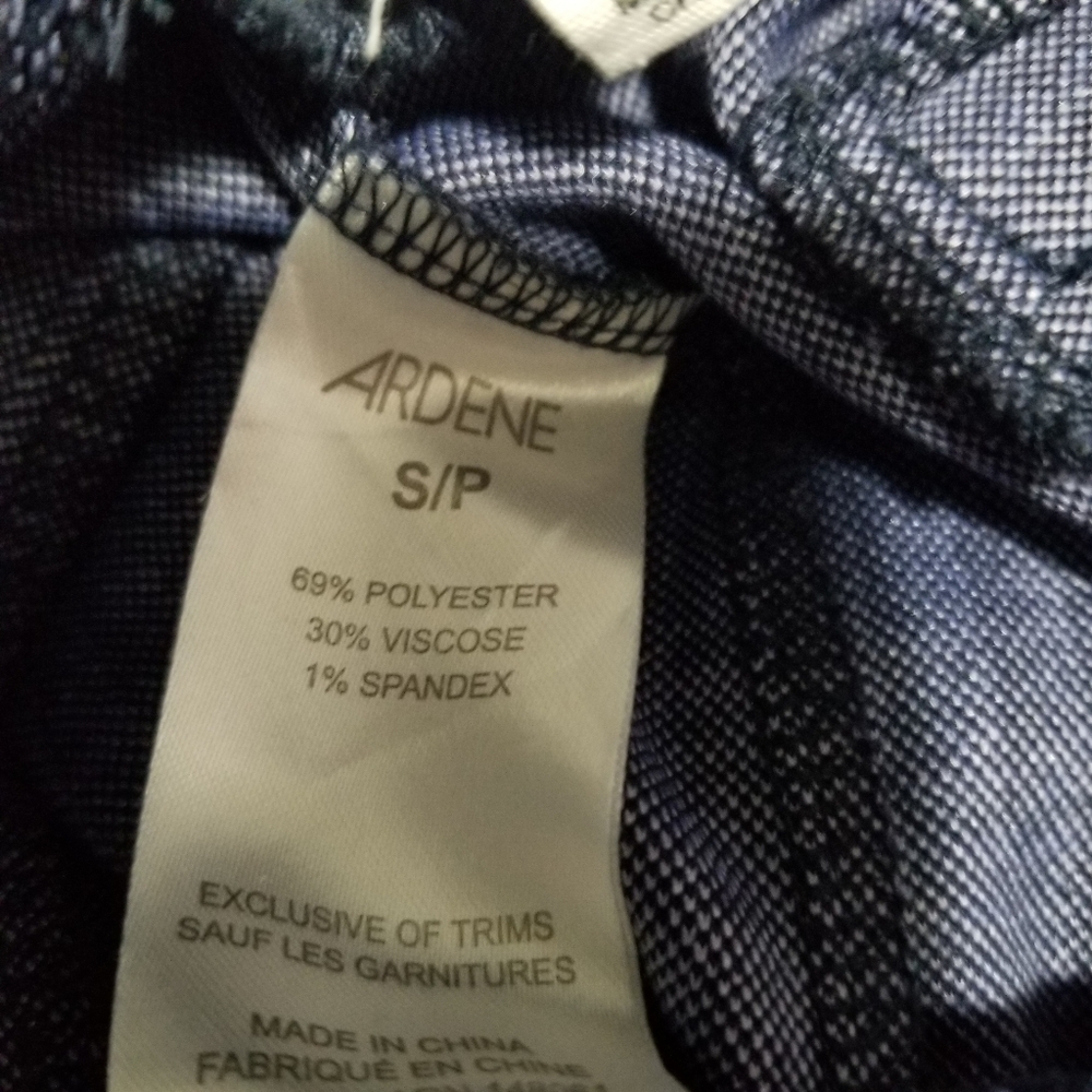 Ardene Navy Blue Pin Striped Pants Size Small - Picture 7 of 16